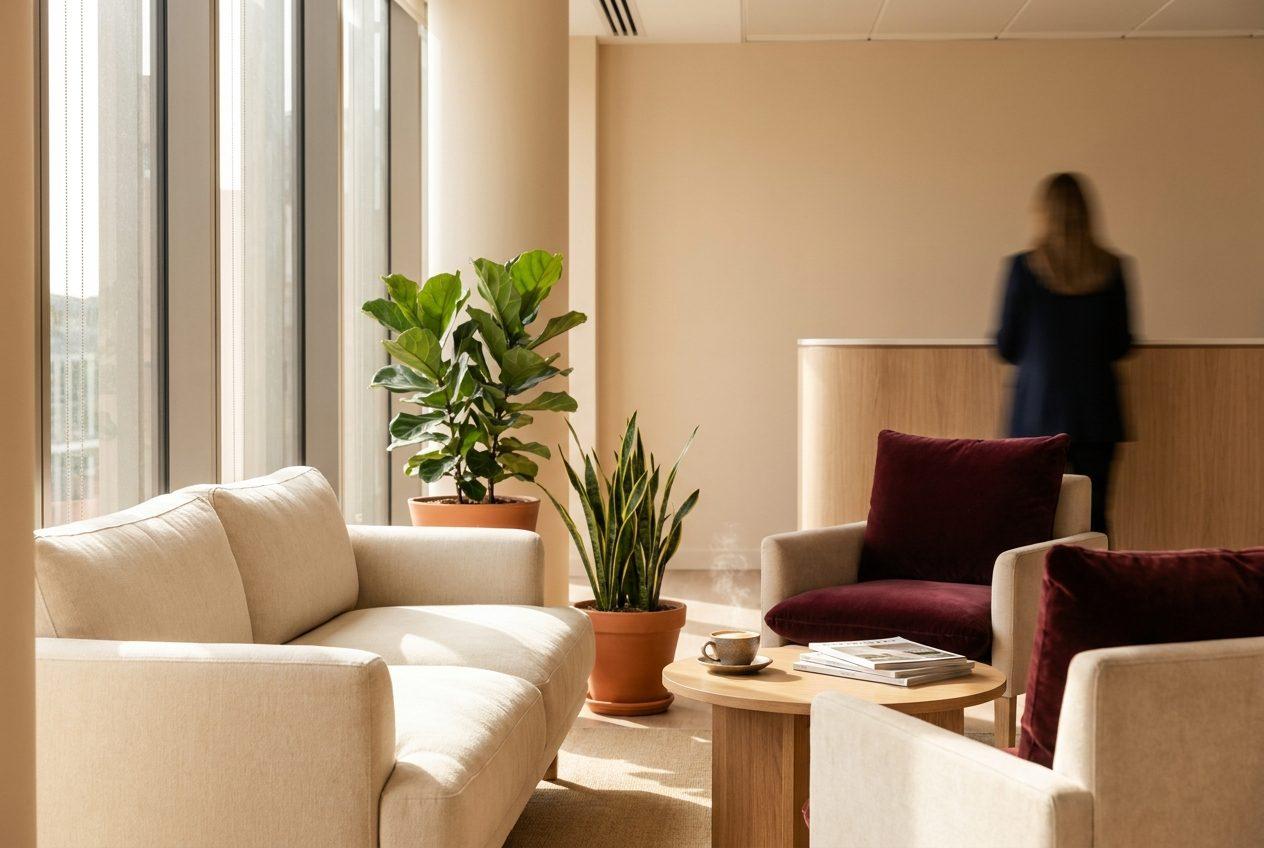 Onthaalruimte van Insure You · Mercatorstraat 102, Sint-Niklaas